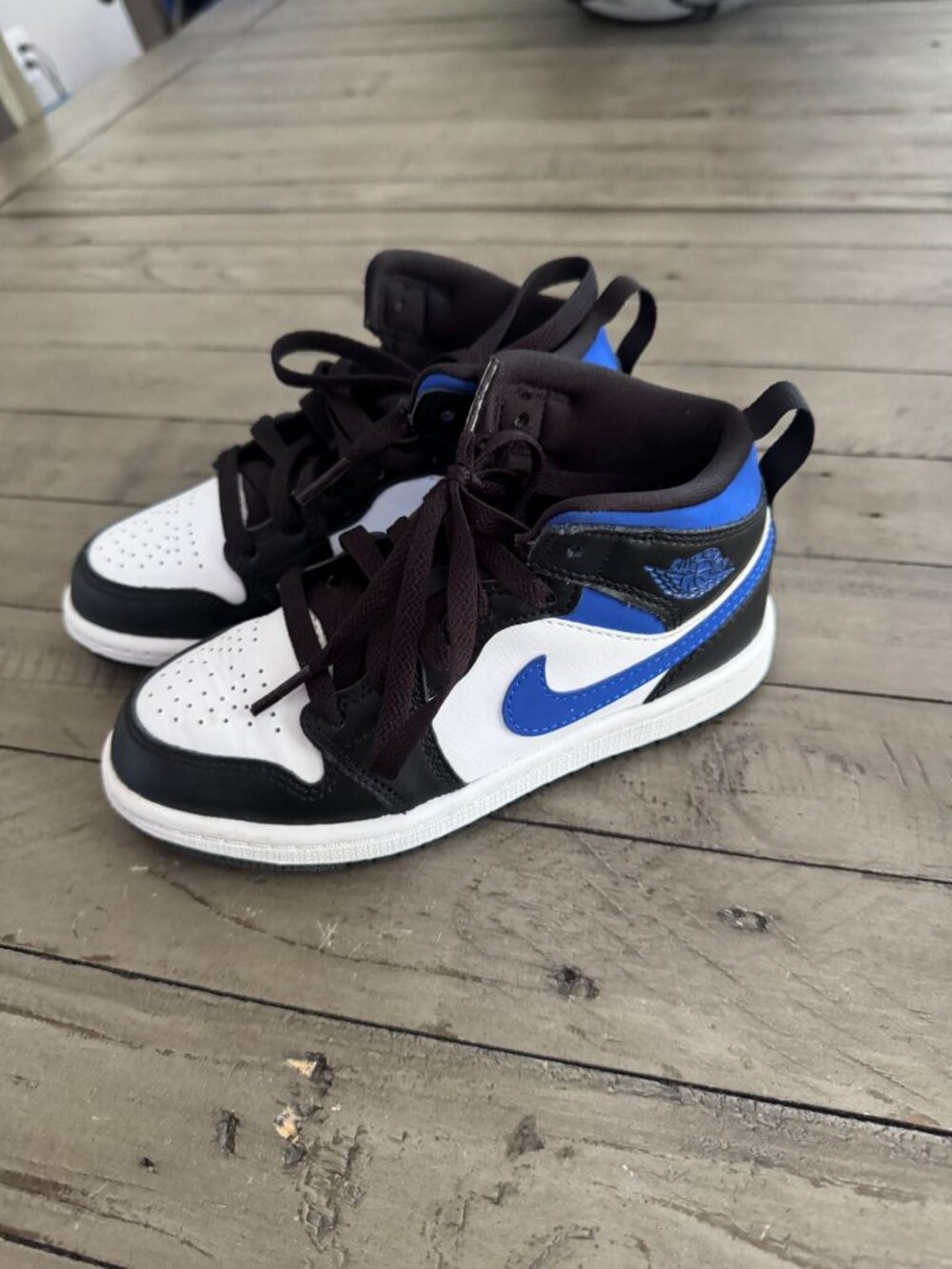 Air Jordan 1 Mid Racer Blue (PS) Toddler Youth Sneakers Size 12C